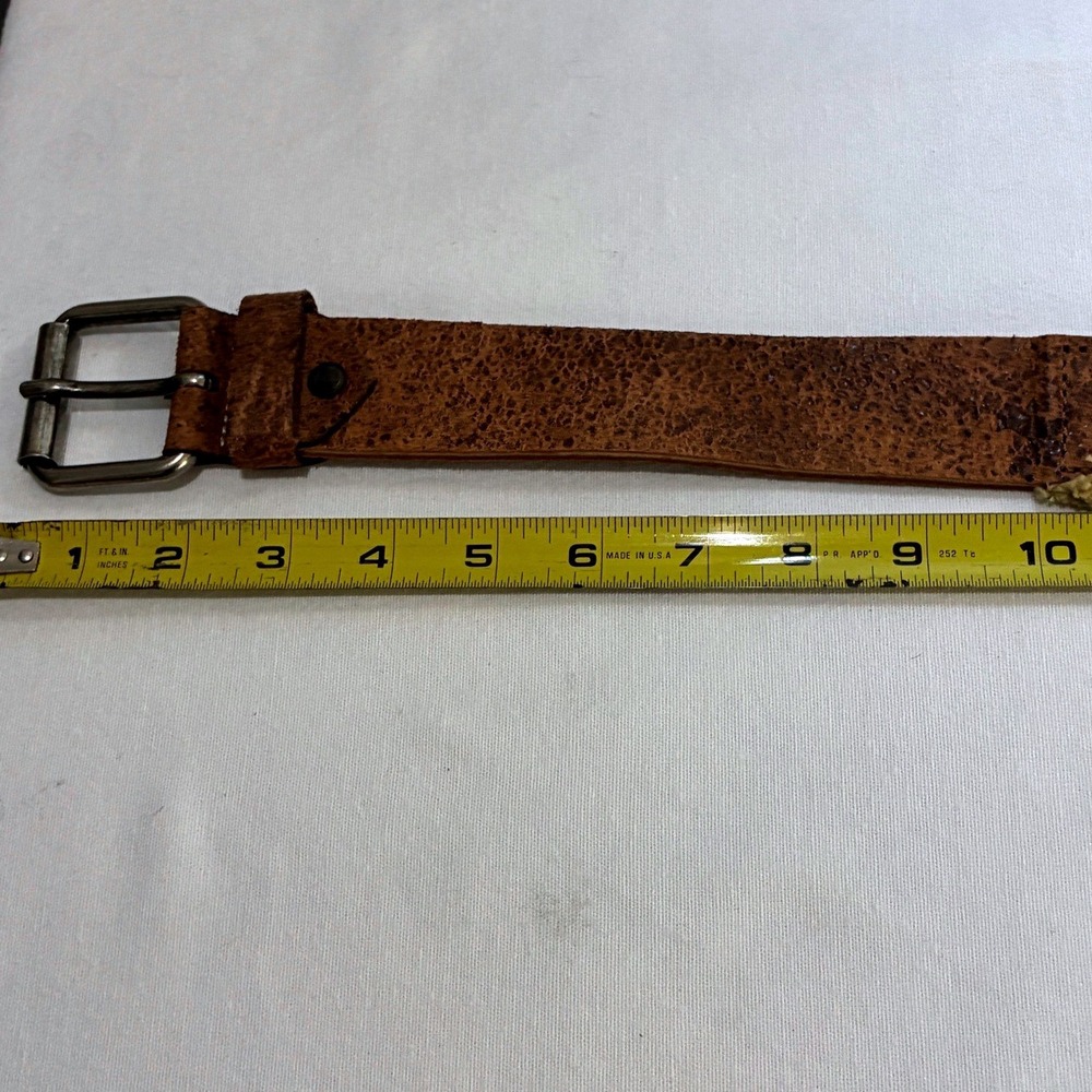 Y2K Flacco Roma Belt Studded Crystal Canvas Leather Distressed Boho‎ Festival - Picture 7 of 15